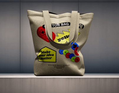 ProVisual —  Canvas Bag 3D mockup and 3D model -  explore every detail online now