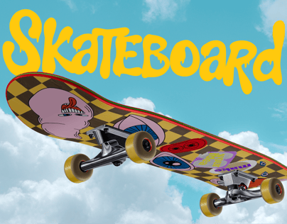 ProVisual — Skateboard 3D mockup and 3D model