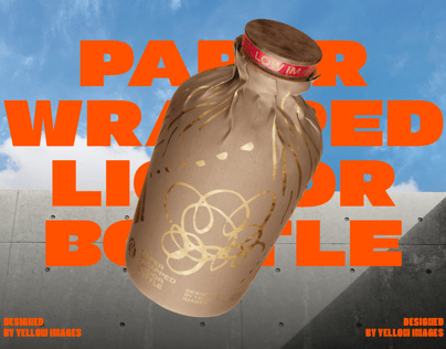 ProVisual —  Liqour Bottle in Paper Wrap 3D mockup and 3D model -  visualize online now