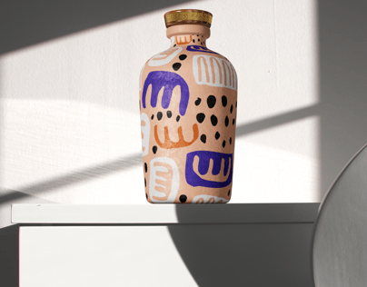 ProVisual —  Ceramic Liquor Bottle 3D mockup and 3D model - explore every detail and customize online now