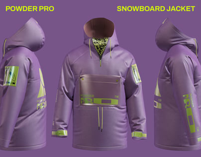 ProVisual —  Snowboard Jacket 3D mockup and 3D model - explore every detail and customize online now