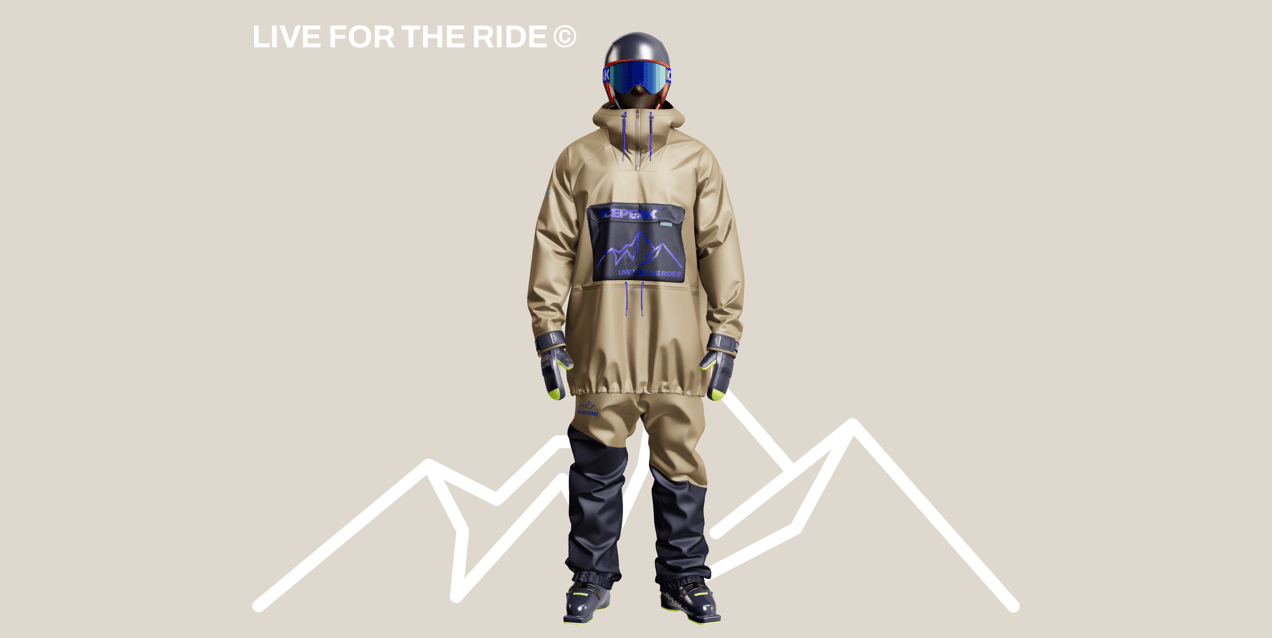 ProVisual —   Skier Full Kit 3D mockup and 3D model - see every detail and customize online