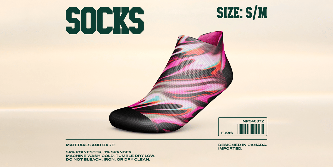 ProVisual —   No Show Tab Sock 3D mockup and 3D model - see every detail and customize online