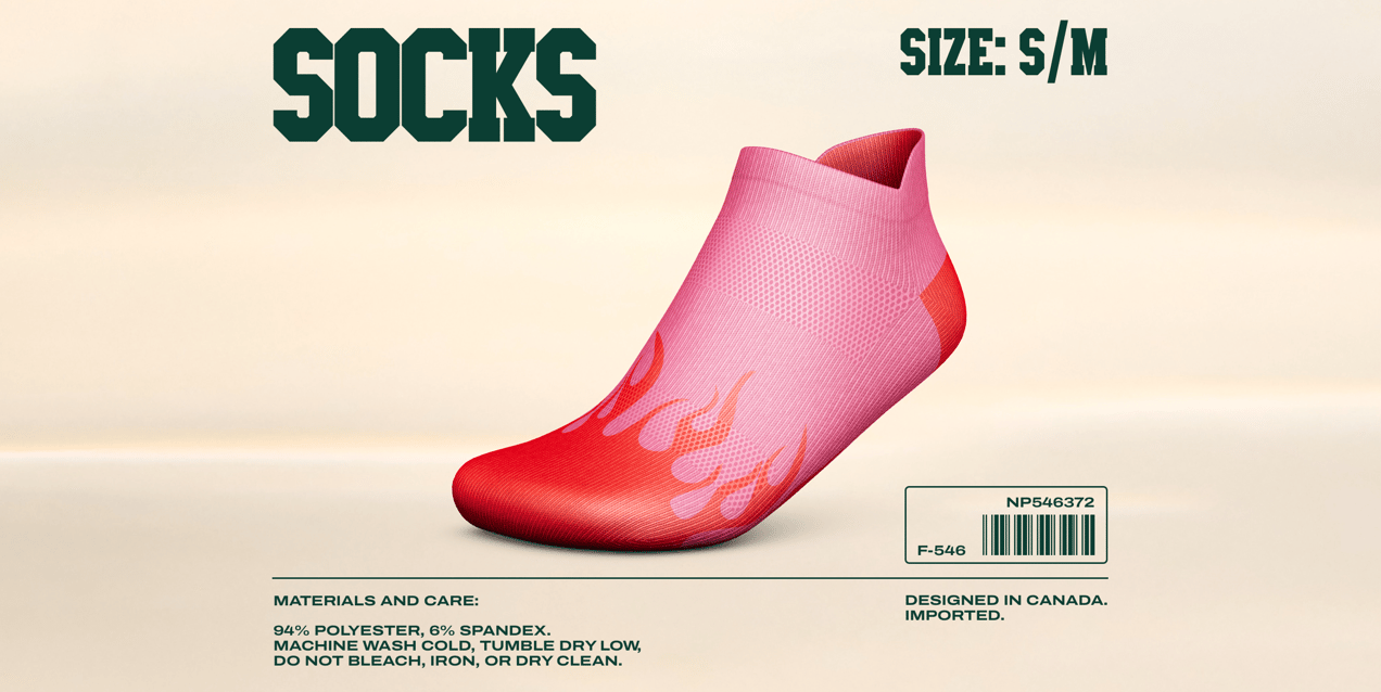 ProVisual — No Show Tab Sock 3D mockup and 3D model
