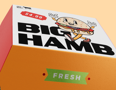 ProVisual — Burger Box 3D mockup and 3D model - create your perfect project online