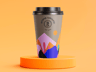 ProVisual —  Coffee Cup 3D mockup and 3D model - see every detail and customize online
