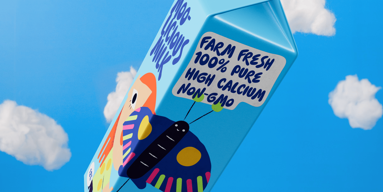 ProVisual —  1L Milk Pack 3D mockup and 3D model - see every detail and customize online