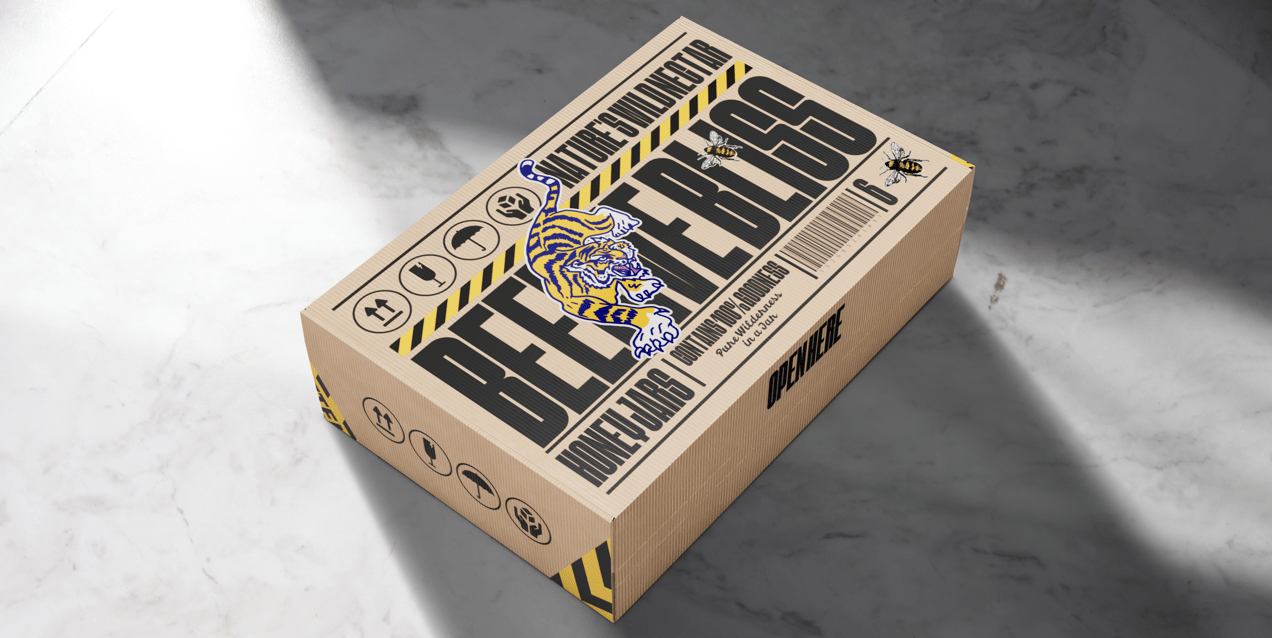 ProVisual —  Corrugated Carton Box 3D mockup and 3D model - customize online now