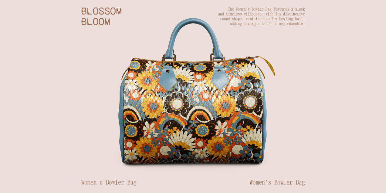ProVisual — Women's Bowler Bag 3D mockup and 3D model - see every detail and customize online