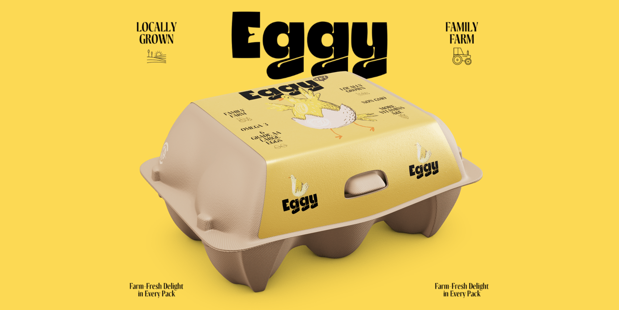6 Egg Carton Box. 3D model. ProVisual. 