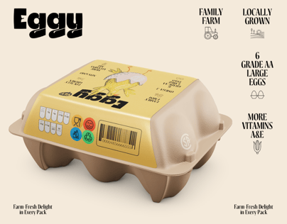 6 Egg Carton Box. 3D model. ProVisual. 