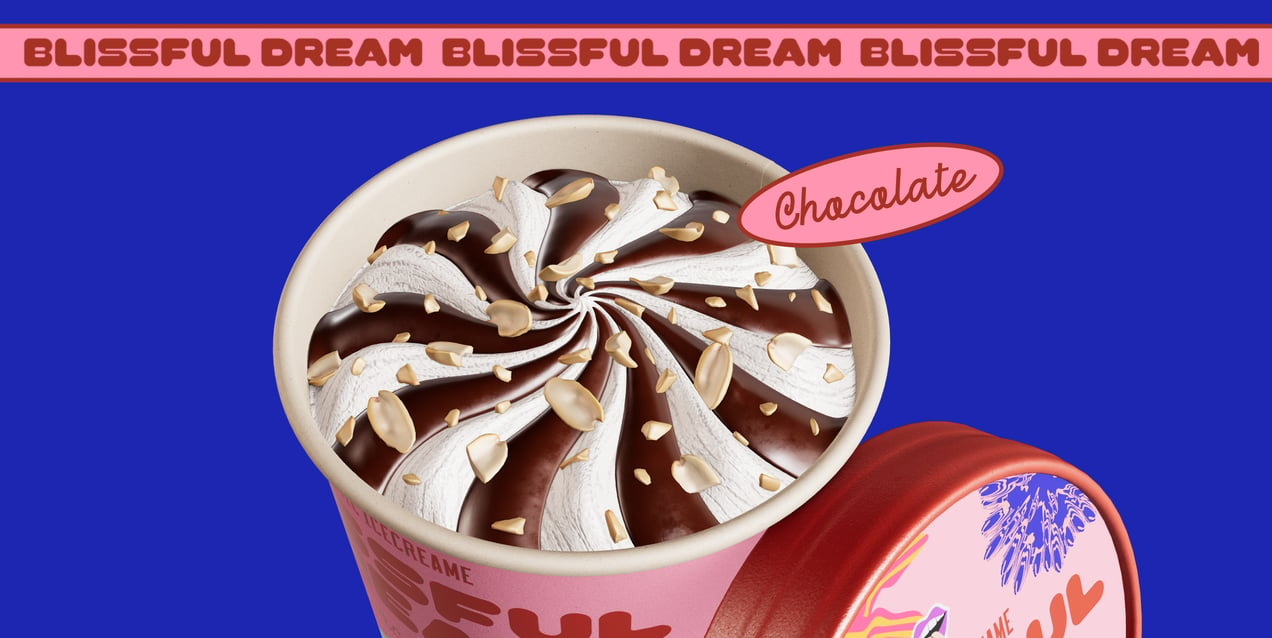 Opened Ice Cream Cup. 3D model. ProVisual. 