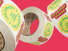Roll with Stickers 3D Mockup, 3D model. ProVisual. 