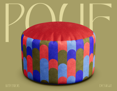 ProVisual — Pouf 3D mockup and 3D model
