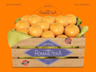 Crate with Oranges. Wooden box mockup. Edit 3D model online.