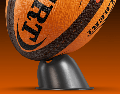 Rugby Ball. Ball Mockup. Edit 3D model online. ProVisual.