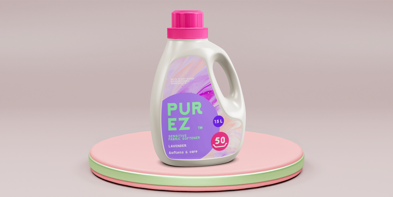 ProVisual — Detergent Bottle.  3D mockup and 3D model