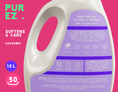 Fabric Softener, Detergent Bottle Mockup. Edit online!