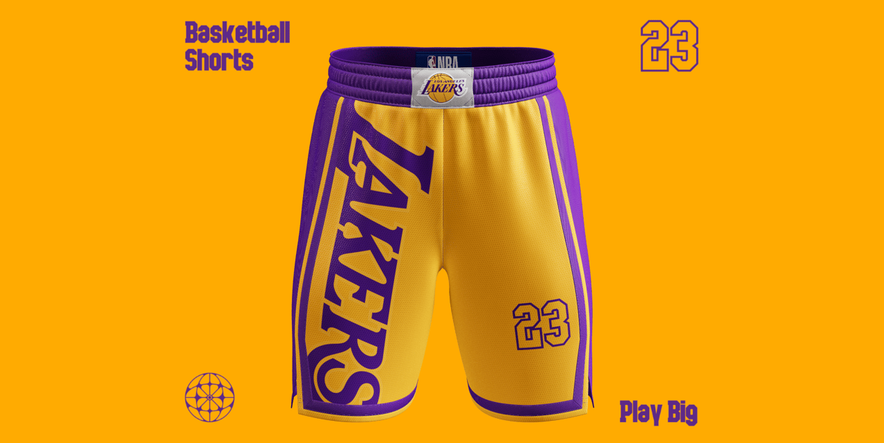 Basketball Shorts. Men's Shorts. 3D model. ProVisual. 