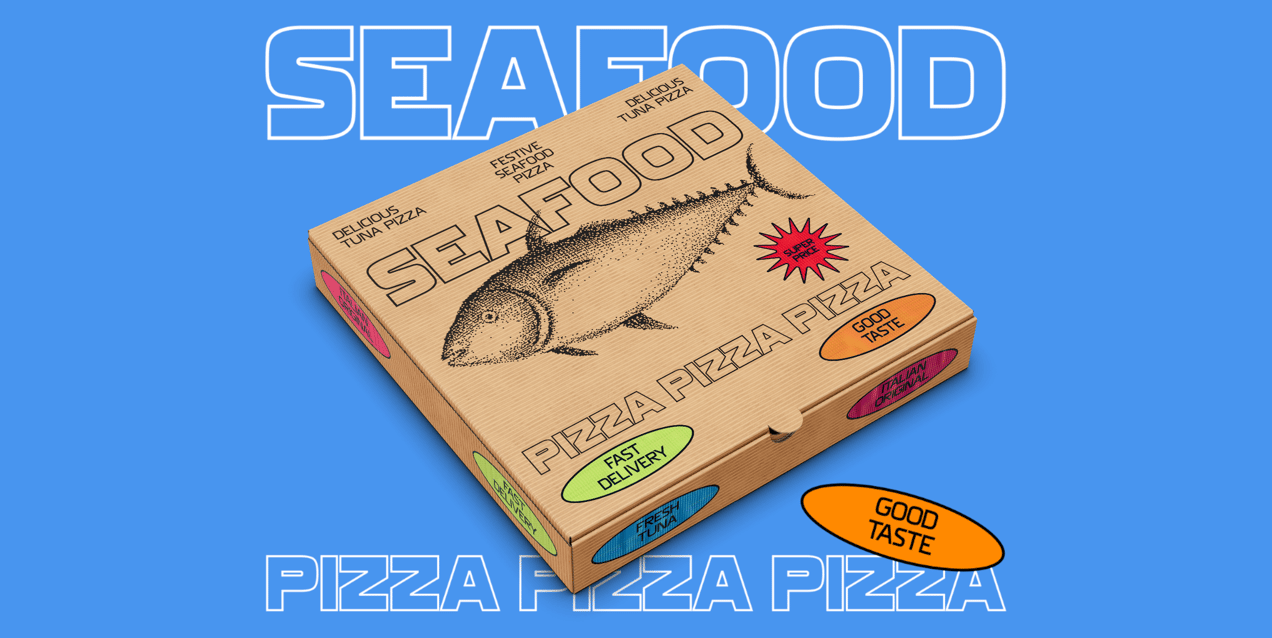 ProVisual — Pizza Box 3D mockup and 3D model