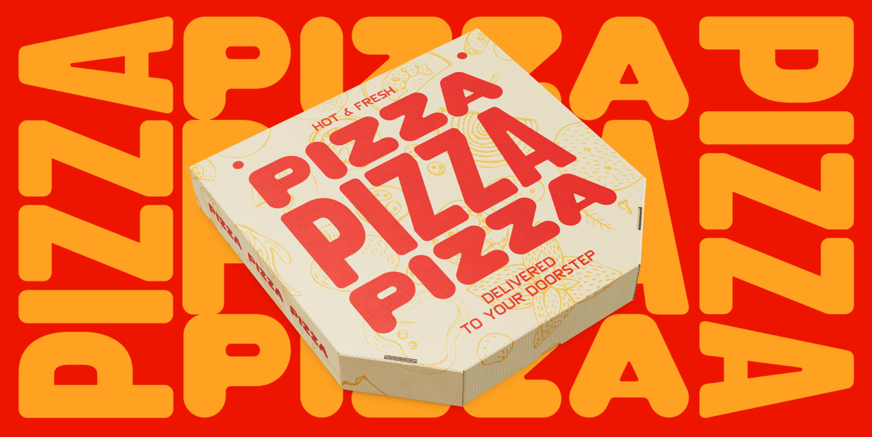 Pizza Box with Cut Corners. 3D model. ProVisual. 