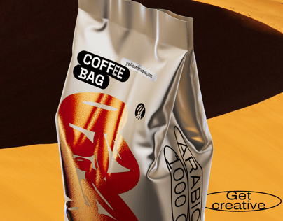 ProVisual —  Coffee Bag 3D mockup and 3D model -  try it now and get yours today