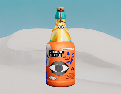 ProVisual —  Ceramic Bottle with Swing Top 3D mockup and 3D model -  explore every detail online now