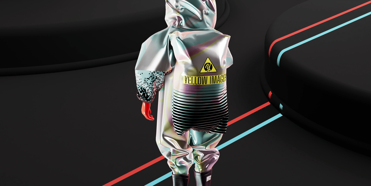 ProVisual —  Character in Radiation Protection Kit with Tablet 3D mockup and 3D model - create your perfect project online