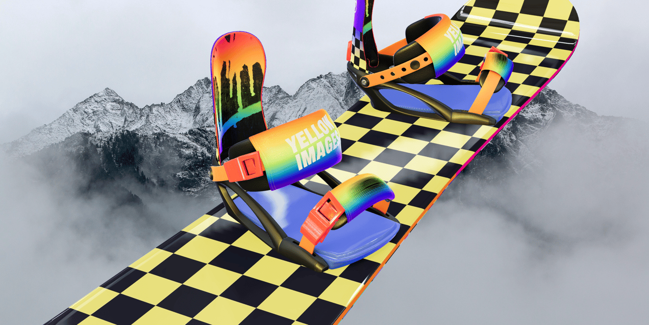 ProVisual — Snowboard 3D mockup and 3D model - see every detail and customize online