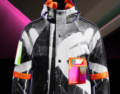 ProVisual — Winter Jacket 3D mockup and 3D model - customize online now