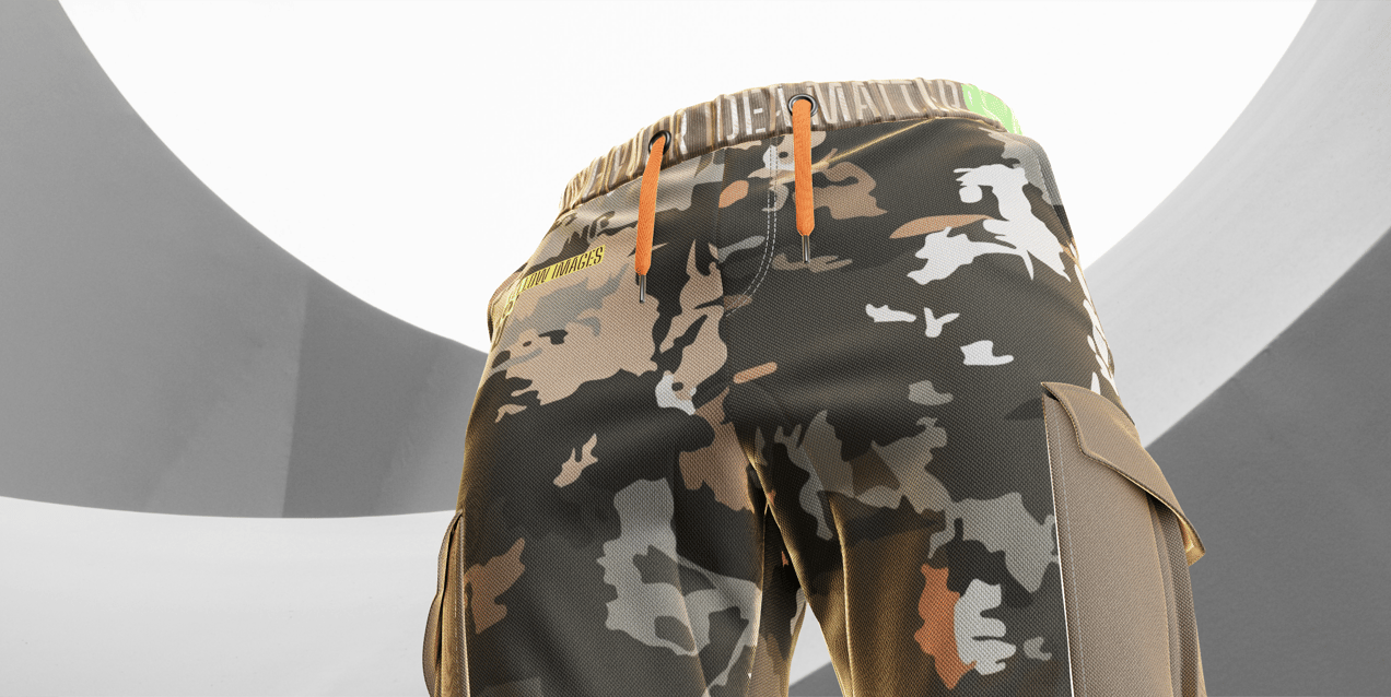 ProVisual —  Men's Joggers 3D mockup and 3D model - customize online now