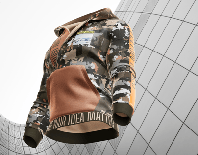 ProVisual —  Men's Hoodie 3D mockup and 3D model - visualize online now