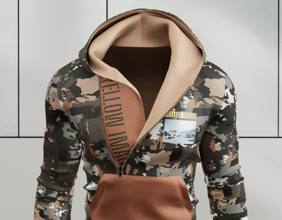 ProVisual —  Men's Hoodie 3D mockup and 3D model - visualize online now
