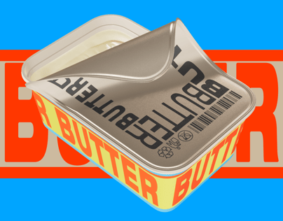 ProVisual — Half Opened Butter Tub 3D mockup and 3D model - try it now and get yours today