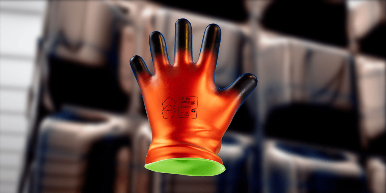 ProVisual — Short Heavy Duty Rubber Glove 3D mockup and 3D model - try it now and get yours today