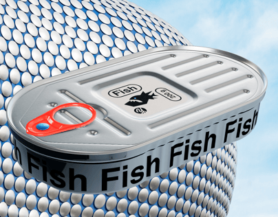 ProVisual —  200g Fish Can 3D mockup and 3D model - see every detail and customize online