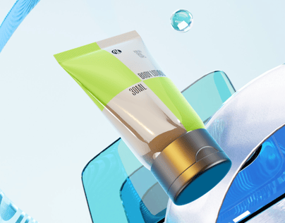 ProVisual —  30ml Cosmetic Tube 3D mockup and 3D model - visualize online now