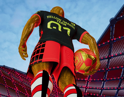 ProVisual —  Men’s Full Soccer Kit with Ball 3D mockup and 3D model - see every detail and customize online