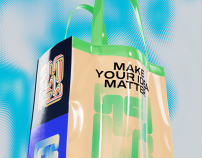 ProVisual - 3D Model & 3D Mockup of Plastic Shopping Bag - create stunning design projects online