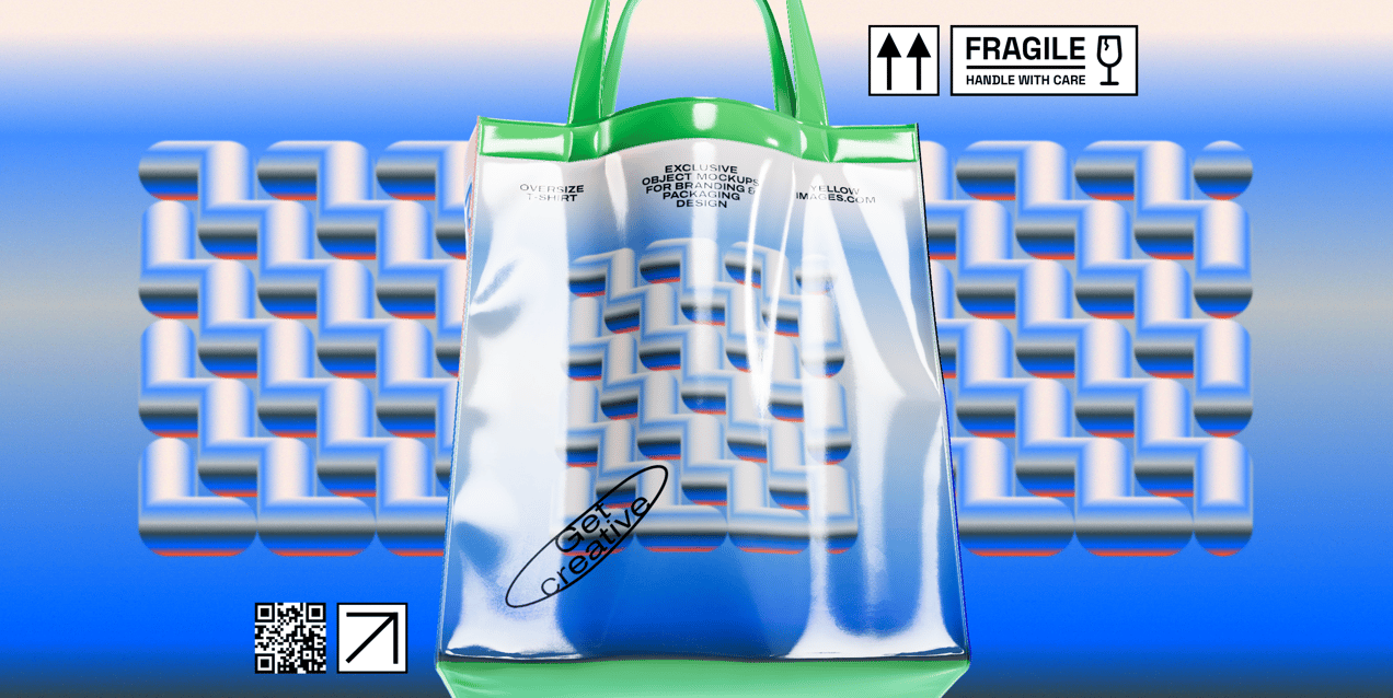 ProVisual - 3D Model & 3D Mockup of Plastic Shopping Bag - create stunning design projects online