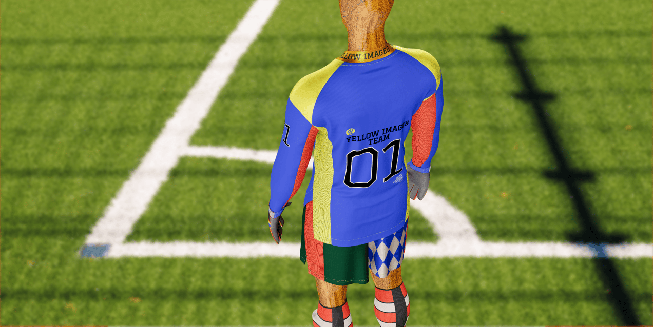 ProVisual — Men’s Full Soccer Goalkeeper Kit 3D mockup and 3D model - customize online
