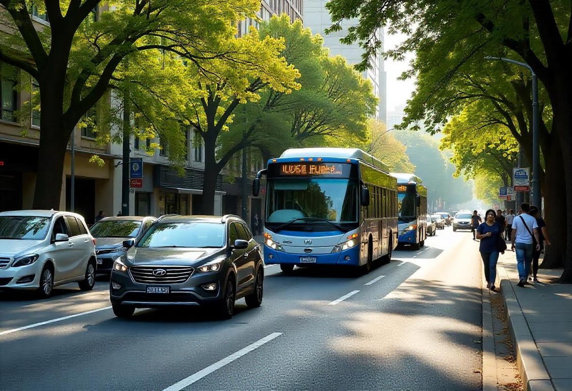Image showing transportation during a busy hour in Sydney, Australia.