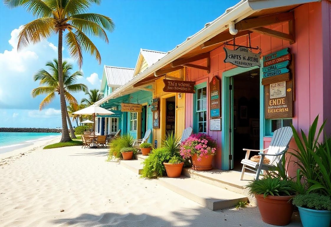 Bermuda art gallery overlooking the beach