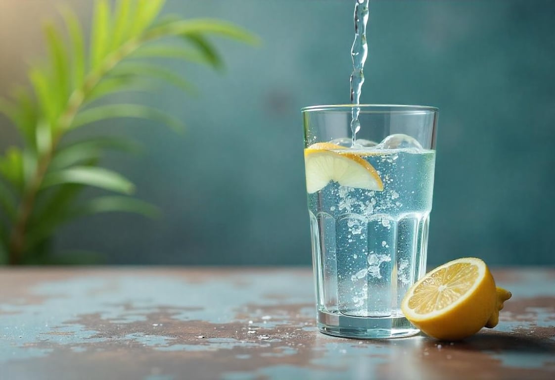 Water diluted with lemon