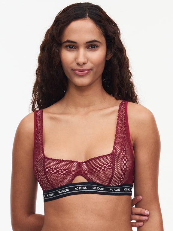 No Icons Underwire Bra Red Raspberry - 0