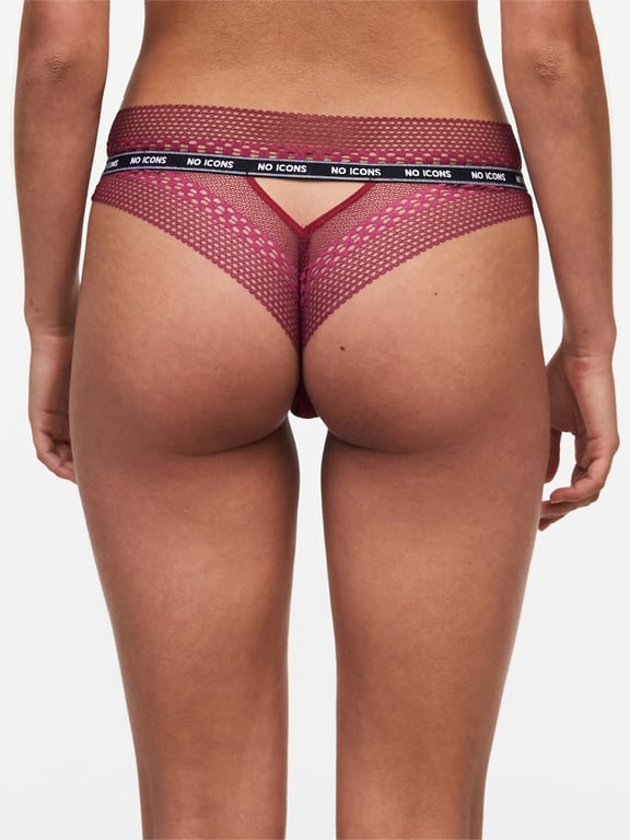 No Icons Thong Red Raspberry - 1