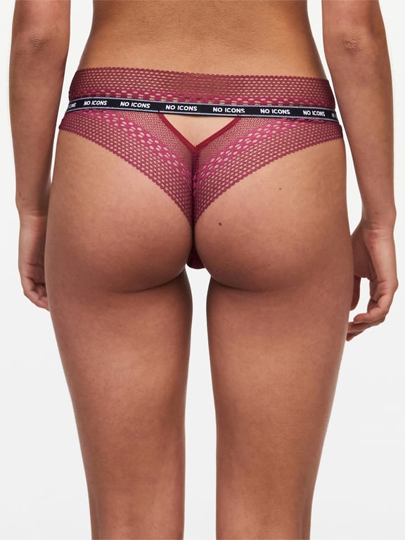 Chantelle X | No Icons - No Icons Thong Red Raspberry - 2