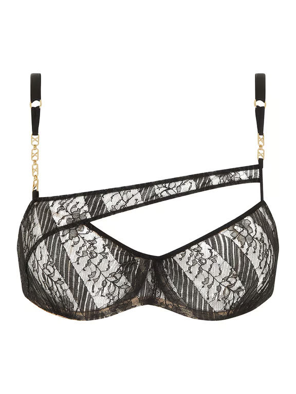 Chantelle X | SLASH - Slash Lace Unlined Underwire Bra Black - 2