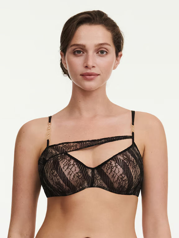 Slash Lace Unlined Underwire Bra Black - 5