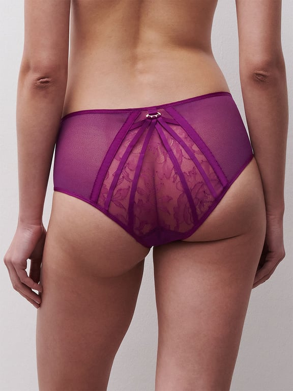Xquisite Lace High Waist Brief Ultraviolet - 2
